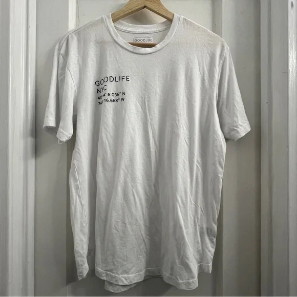 Goodlife Cotton Blend Short Sleeve Crewneck T-Shirt - White - S - Picture 1 of 5